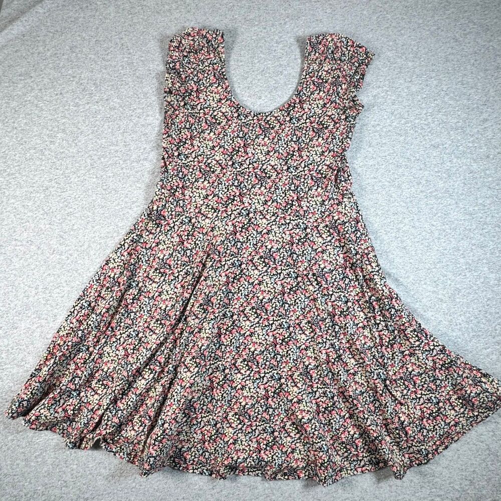 Kimchi Blue Floral Skater Dress Women M Cottagecore Y2K Fit Flare Mini